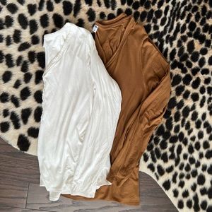 Bundle of Medium/Large Ribbed Old Navy Henley Tops